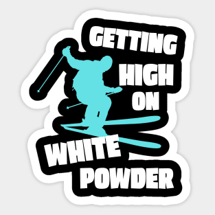 Funny Ski Skiing Saying Snow Skier Gift Sticker